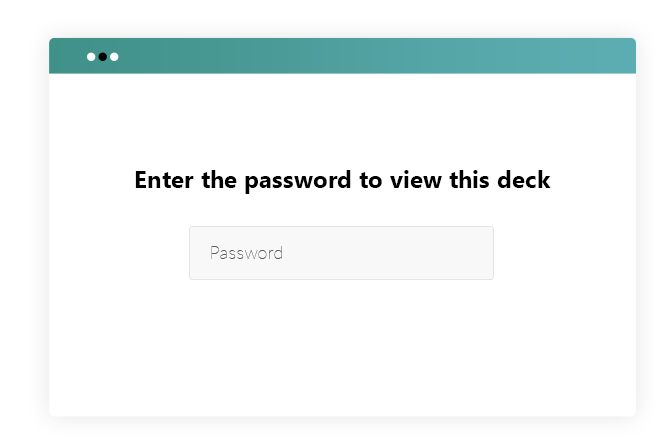 Enter the password to view this deck